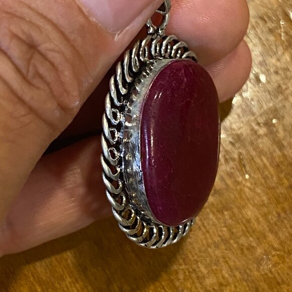 Stunning Natural Handmade Ruby Gemstone Pendant. - Picture 6 of 9
